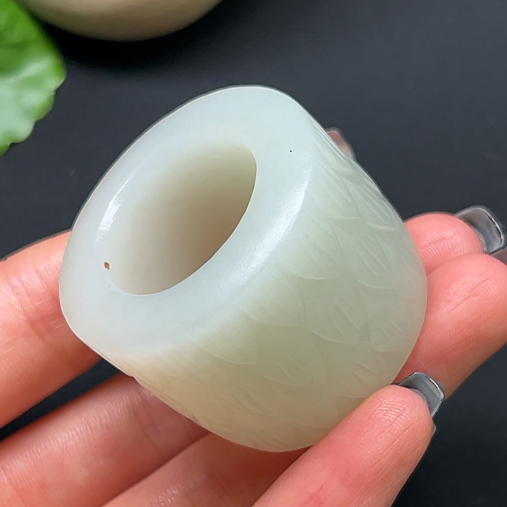 Hetian Jade Thumb Ring