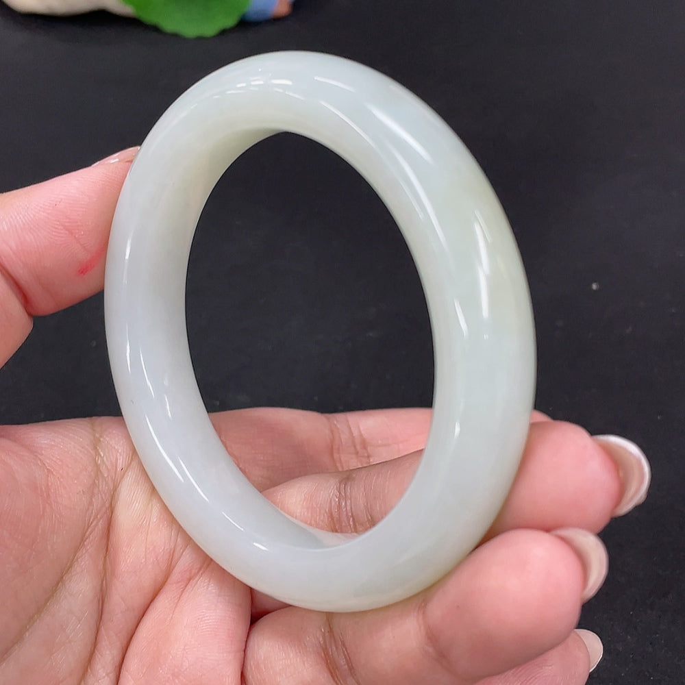 Hetian Jade Round Bracelet Size 56.4 Total Weight Approx. 62.3g