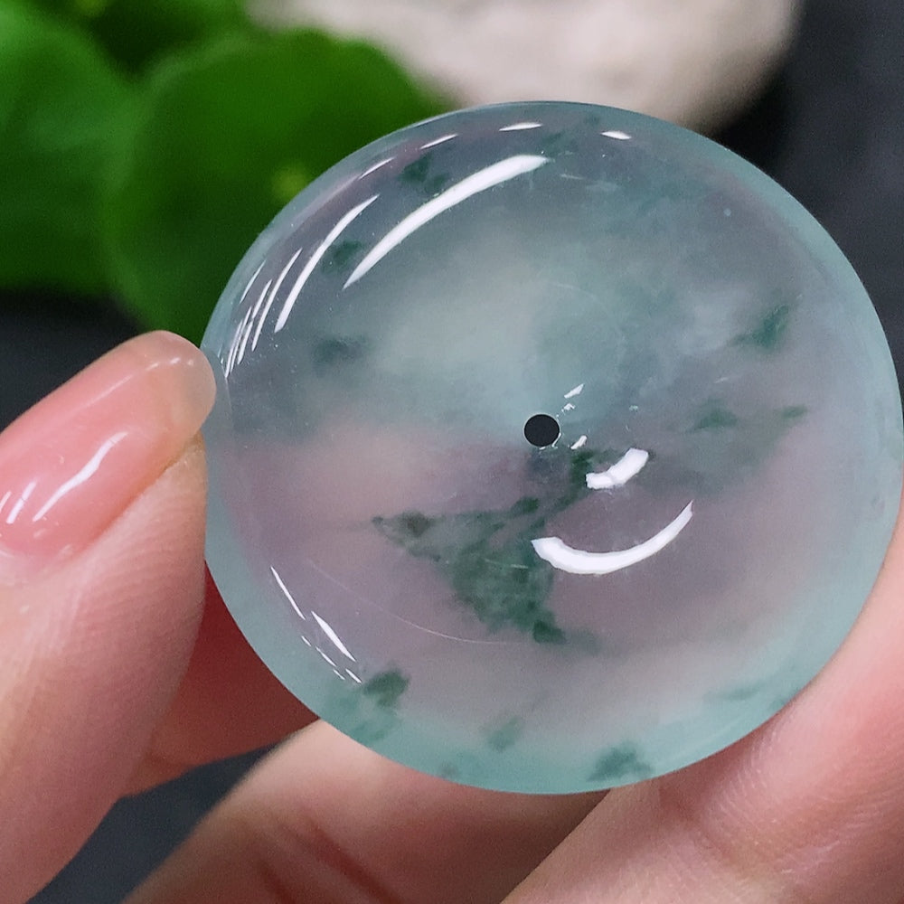 Jadeite Pendant Peace Knot, Total Weight Approx. 10.57g