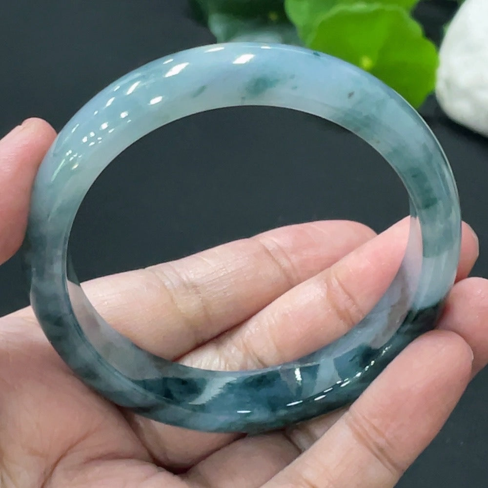 Jadeite Regular Bangle, Inner Diameter 54mm, Total Weight Approx. 45.96g