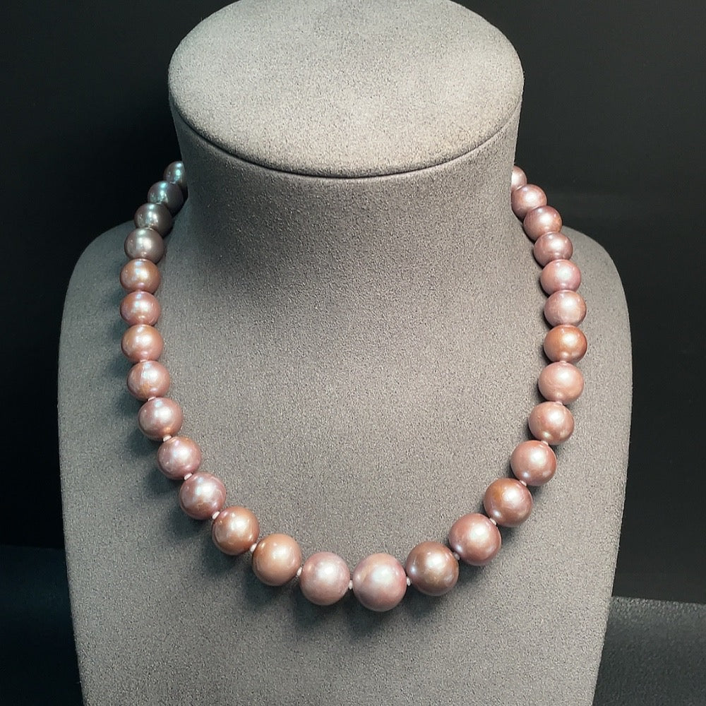 Pearl Necklace Non-Gold Total Weight Approx. 84.95g Size 10.8-14.1mm