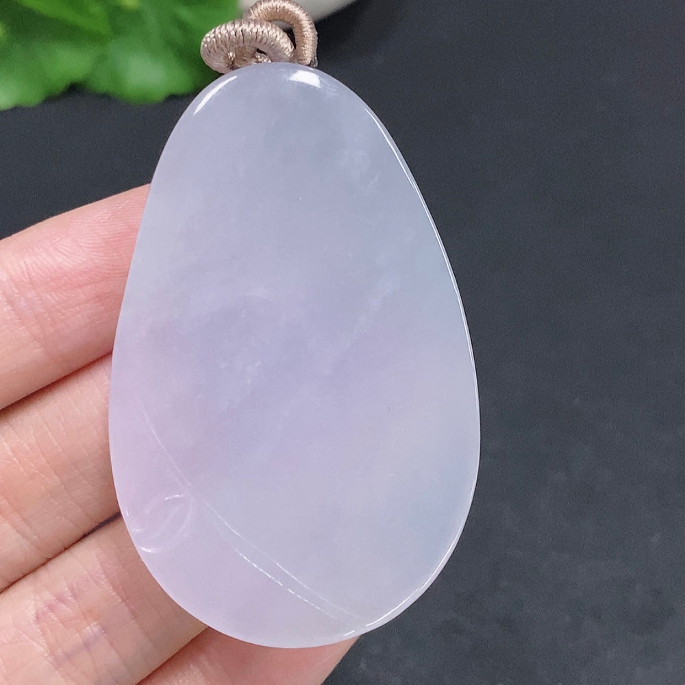 Jadeite You Are Always with Me Pendant (Total weight with rope: approx. 33.5g)