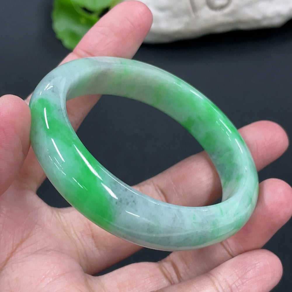 Jadeite Concubine Bracelet Total Weight Approx. 44.9g Size 53.5/47.6