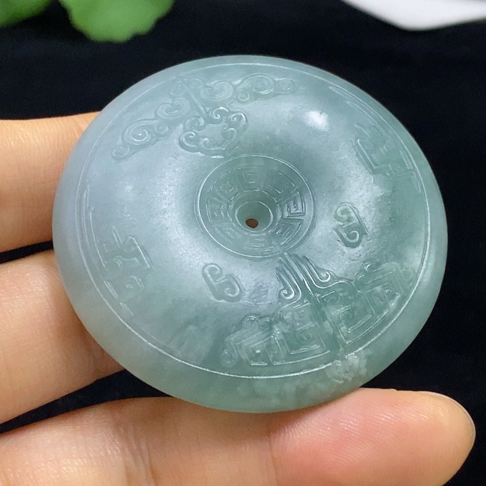 Jadeite Safety Buckle Pendant, Total Weight Approx. 58.98g, Rough