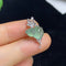 Jadeite Gourd Inlaid Pendant 18k with Diamond Accent Total Weight Approximately 1.36g