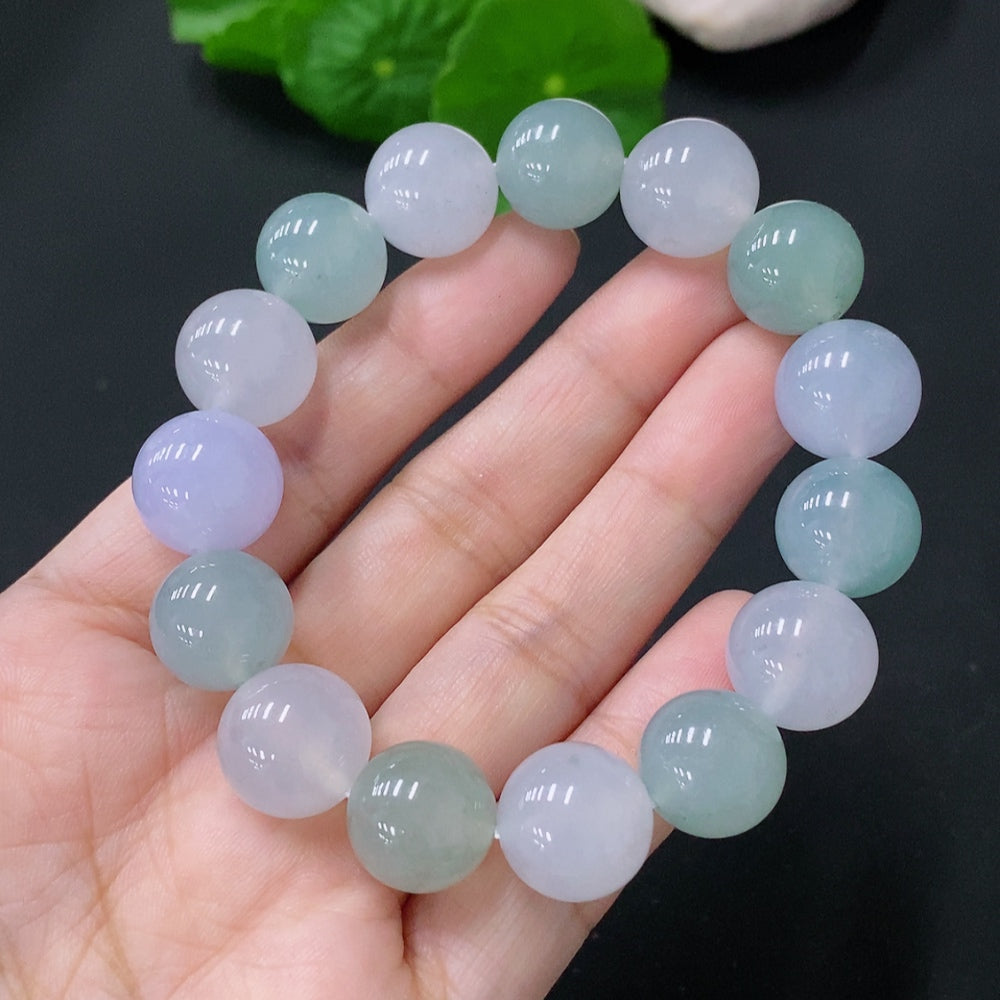 Jadeite Bracelet Approx.12.4/12.8mm Total Weight Approx.54.7g