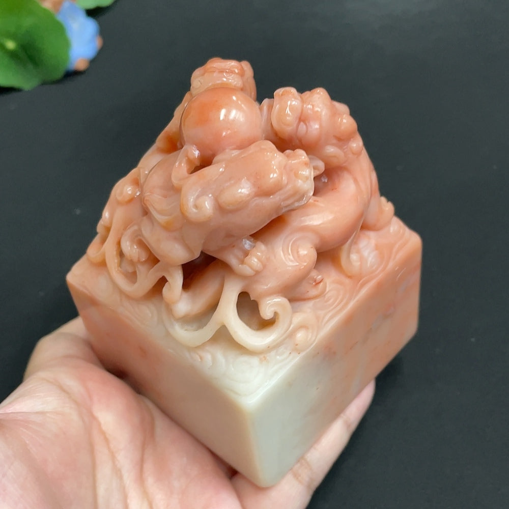 Laos Stone Auspicious Beast Seal