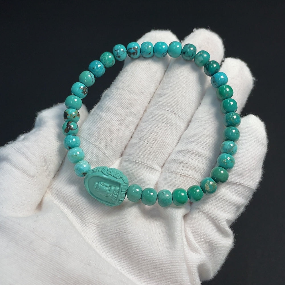 Turquoise Bracelet Total Weight Approx. 16.56g Size 6.5-14.6mm