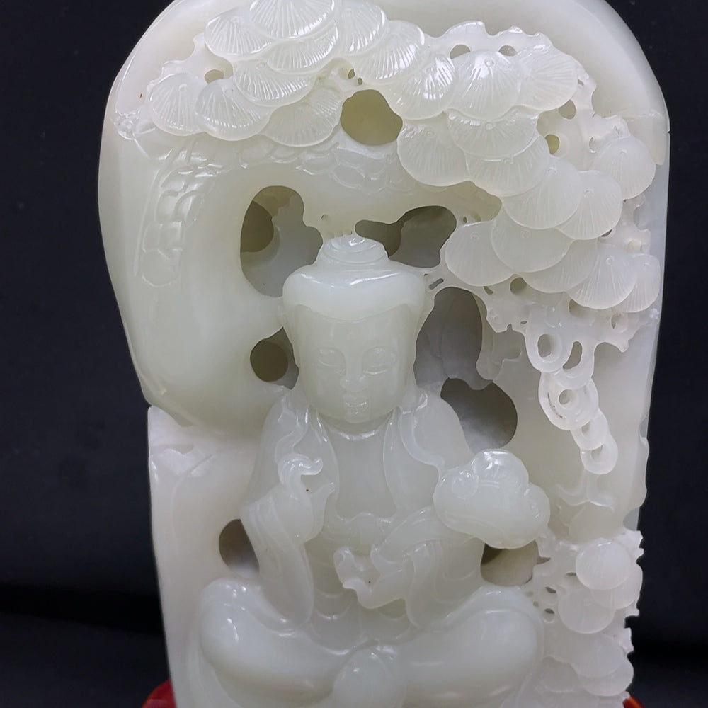 Hetian Jade Guanyin Sculpture