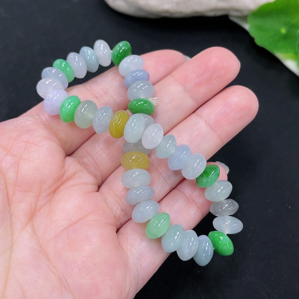 Jadeite Bracelet, . 8.9mm, . | Huiliu Certified