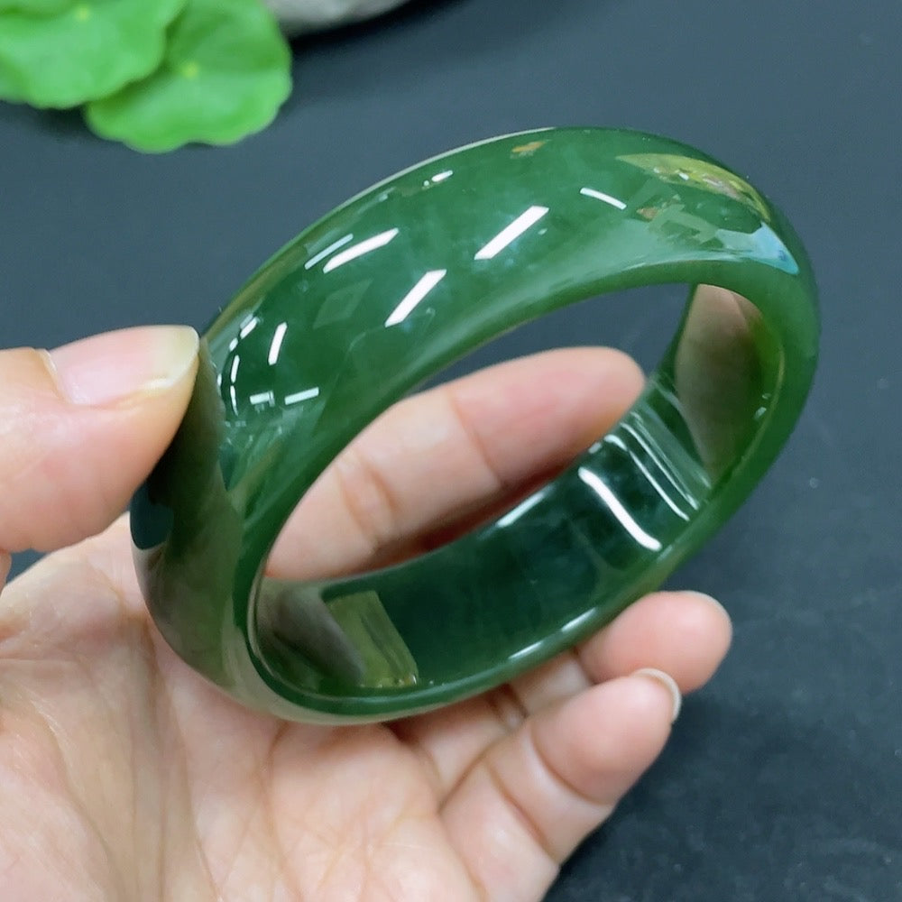 Hetian Jade Jasper Round Bracelet