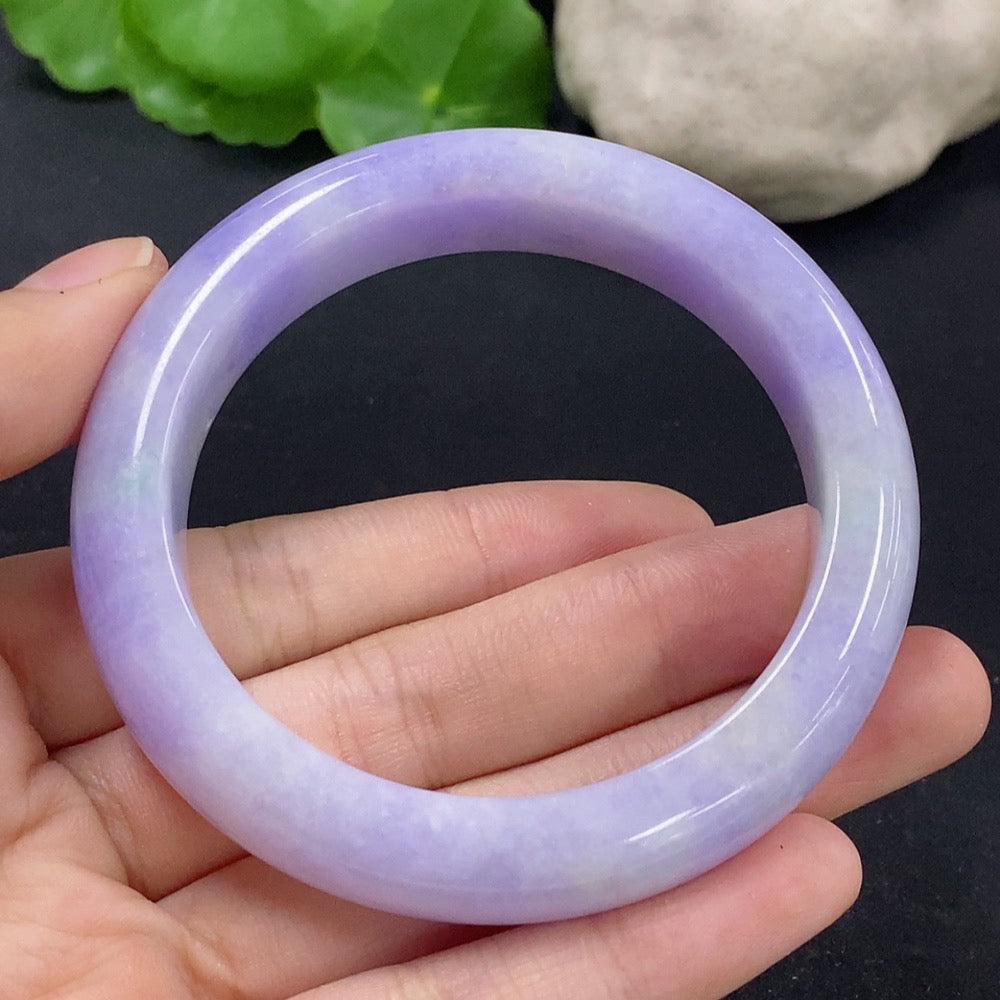 Jadeite Round Bracelet Size 54.2 Total Weight Approx. 63g