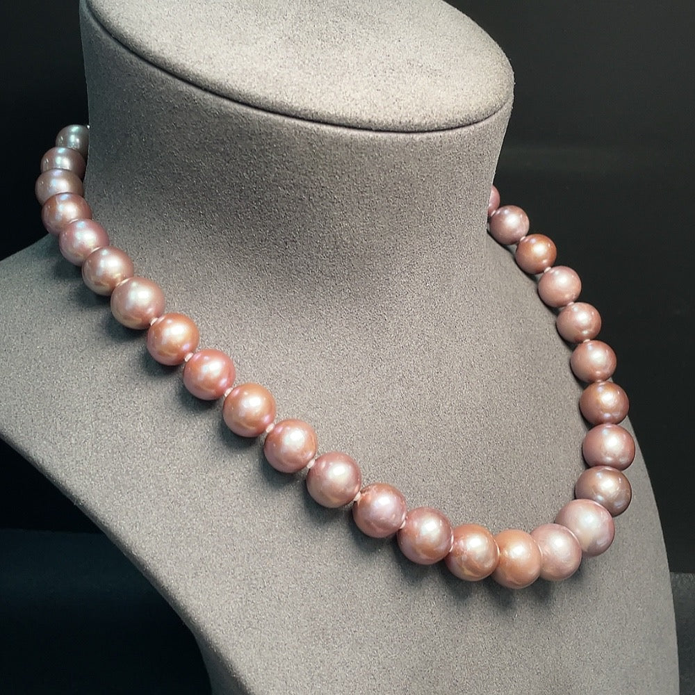 Pearl Necklace Non-Gold Total Weight Approx. 84.95g Size 10.8-14.1mm