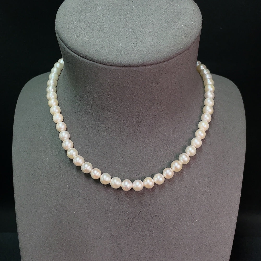 Seawater Pearl Necklace Non-Gold Total Weight Approx. 31.4g Size About 7.2mm