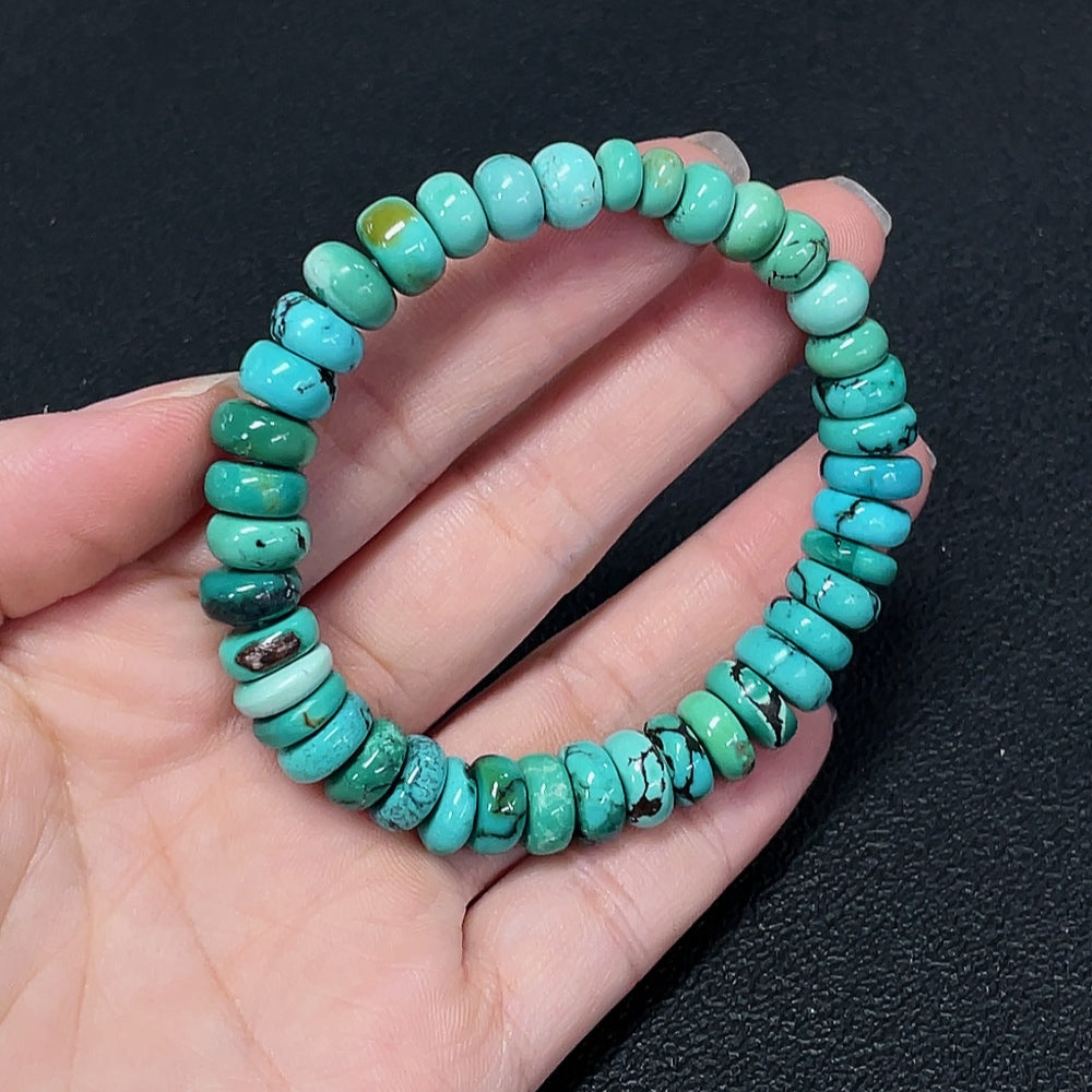 Turquoise Bracelet 6.2-9.9mm Approx. Color Origin Undetermined Contains Other Mineral Components