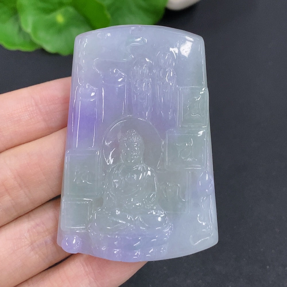 Jadeite Amitabha Pendant