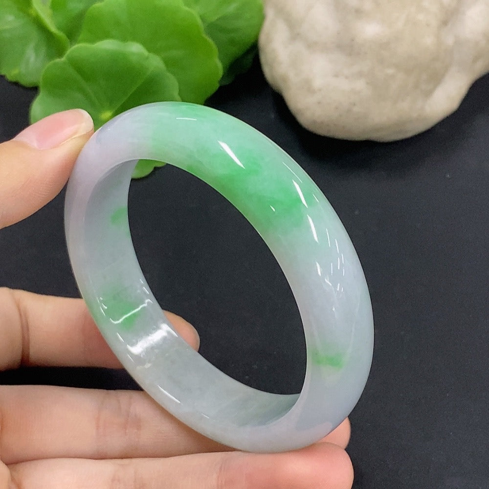 Jadeite Round Bangle Size 55.8 Total Weight Approx. 62.65g