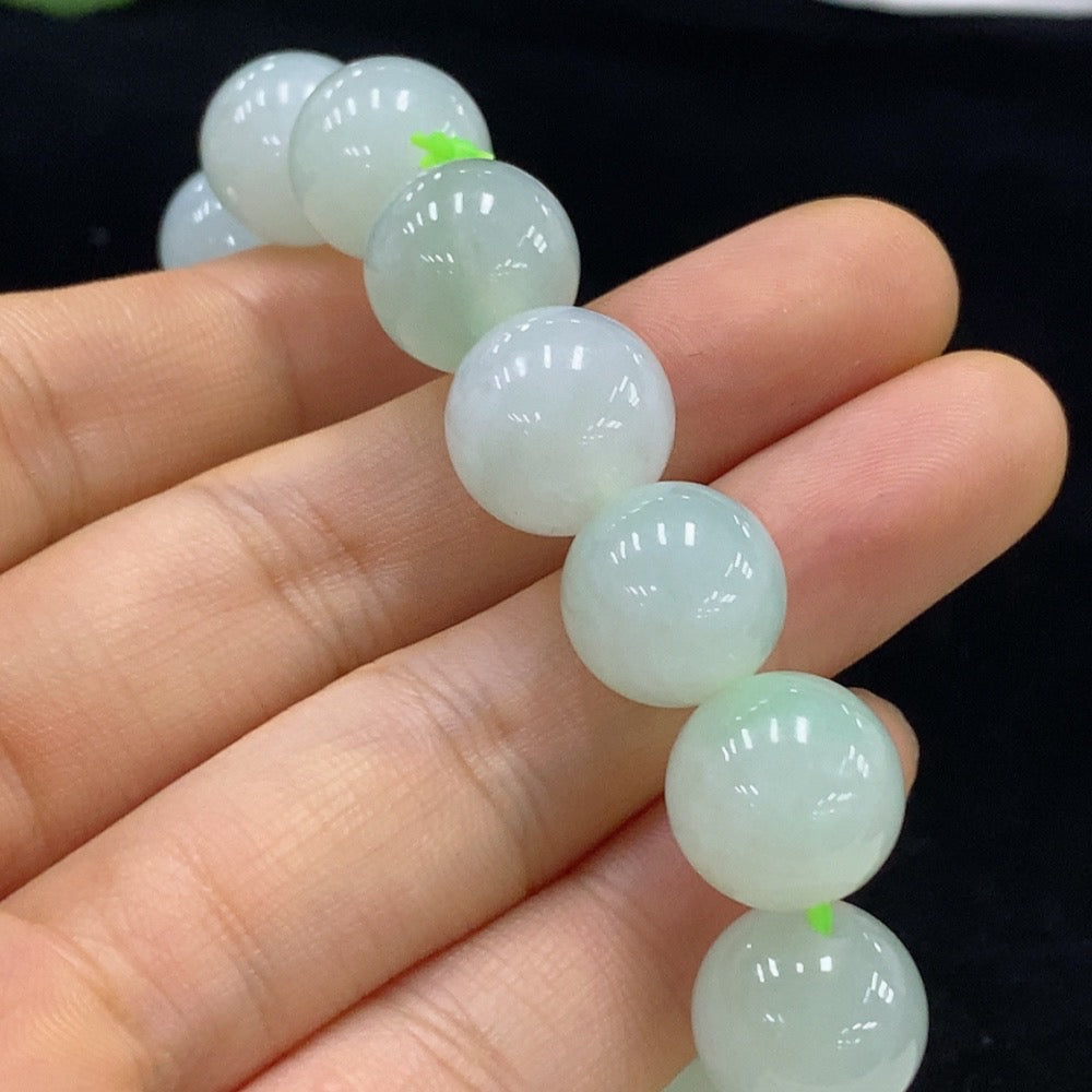 Jadeite Bracelet Approx. 12.8mm Total Weight Approx. 57.43g