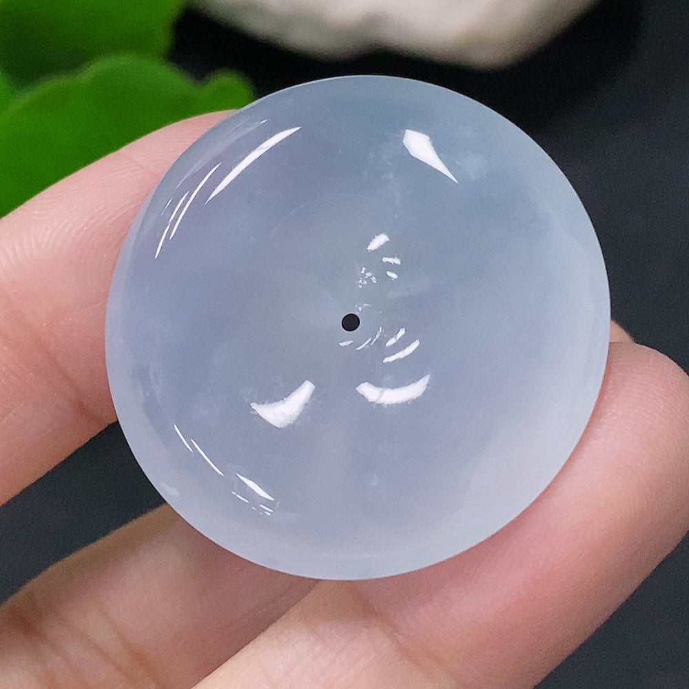 Jadeite Pendant Ping An Kou Total Weight Approx. 10.25g