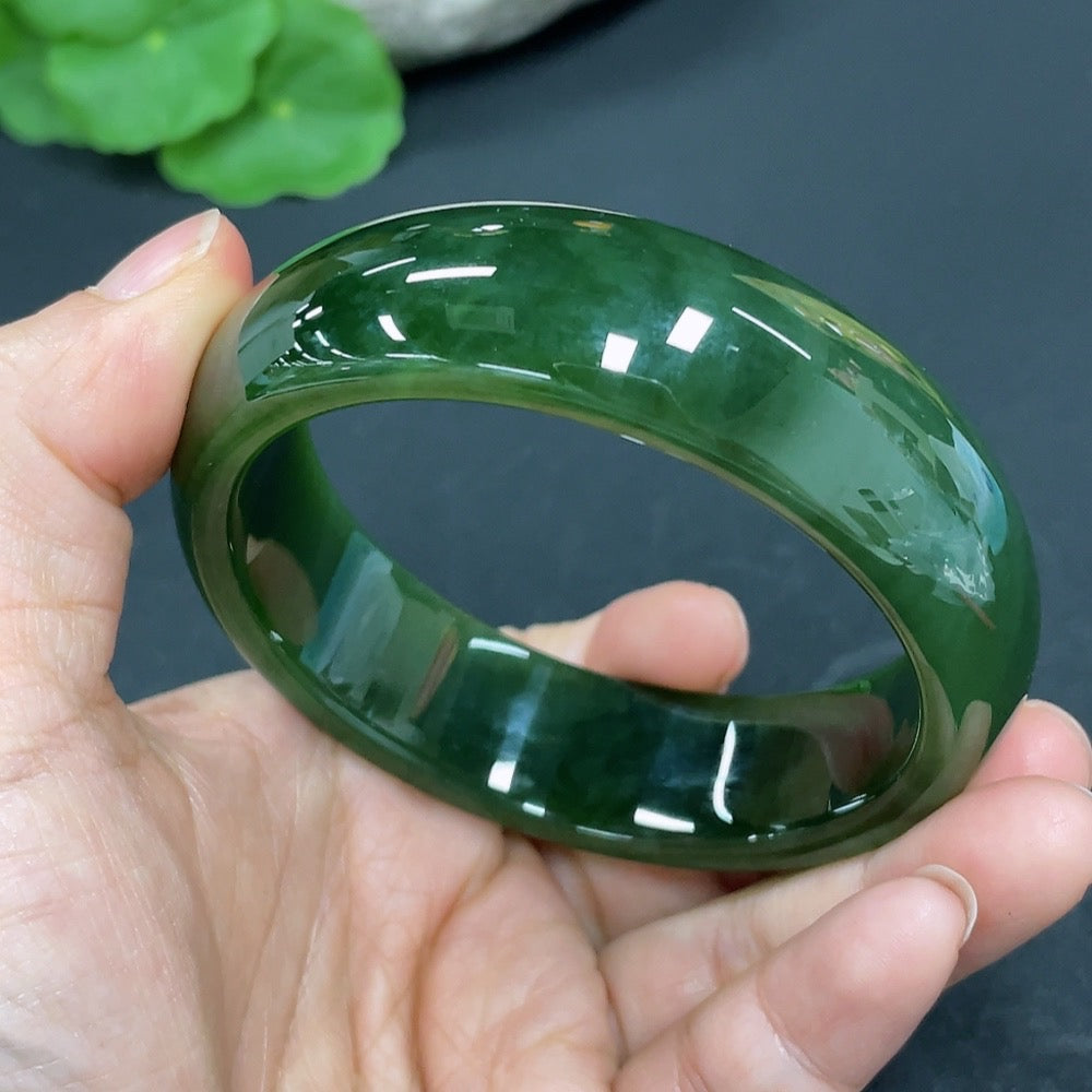 Hetian Jade Jasper Round Bracelet