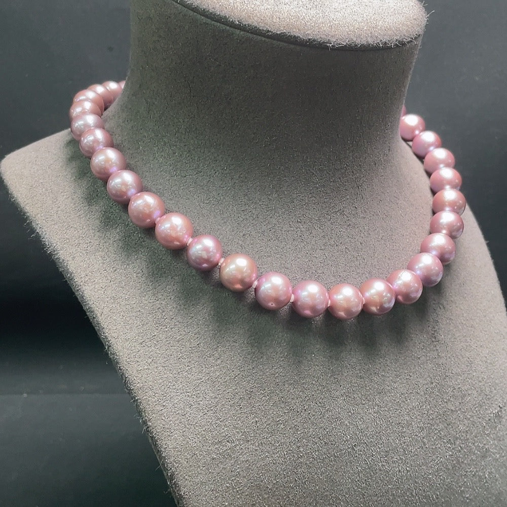 Pearl Necklace Non-Gold Total Weight Approx. 76.5g Size 10.9/11.8mm
