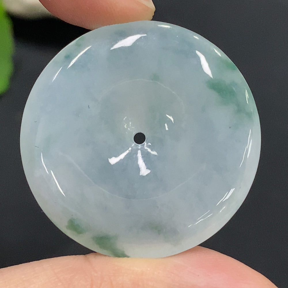 Jadeite Pendant Total Weight Approx. 13.12g Peace Buckle