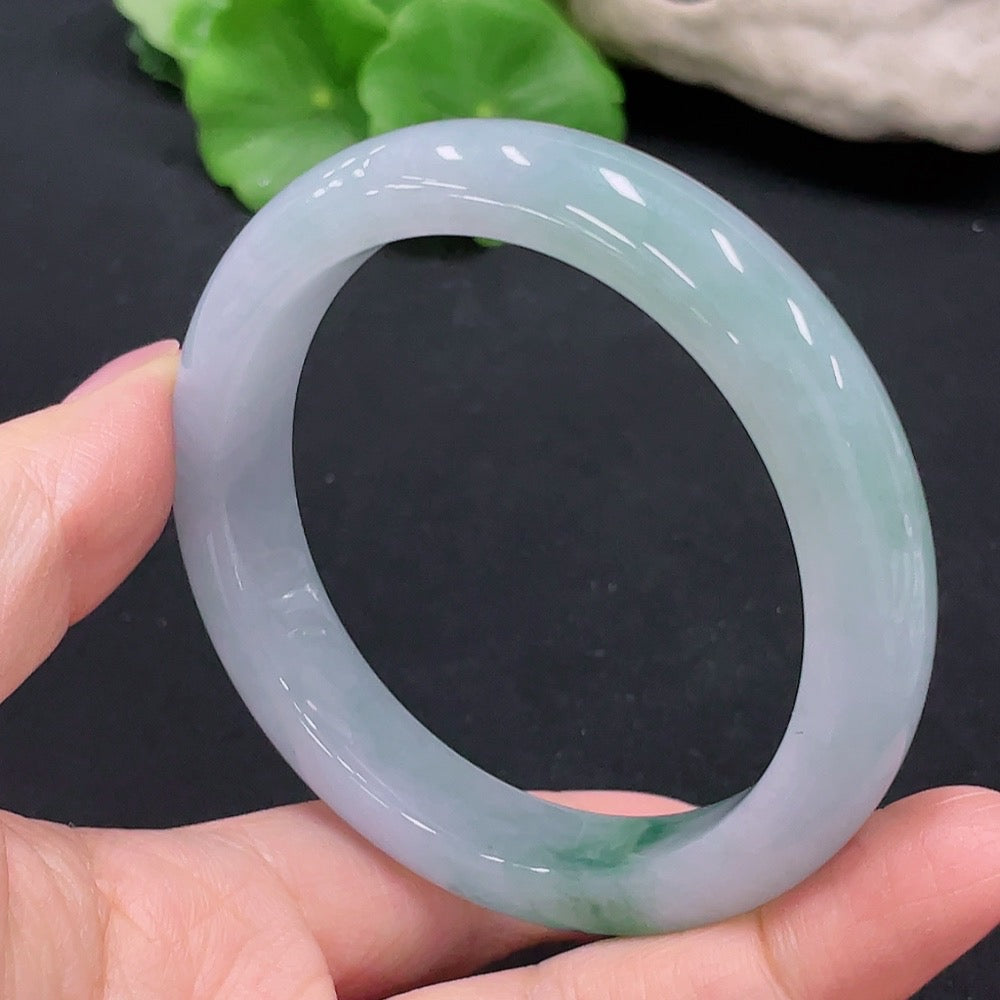 Jadeite Round Bangle Size 56.5 Total Weight 56.961g