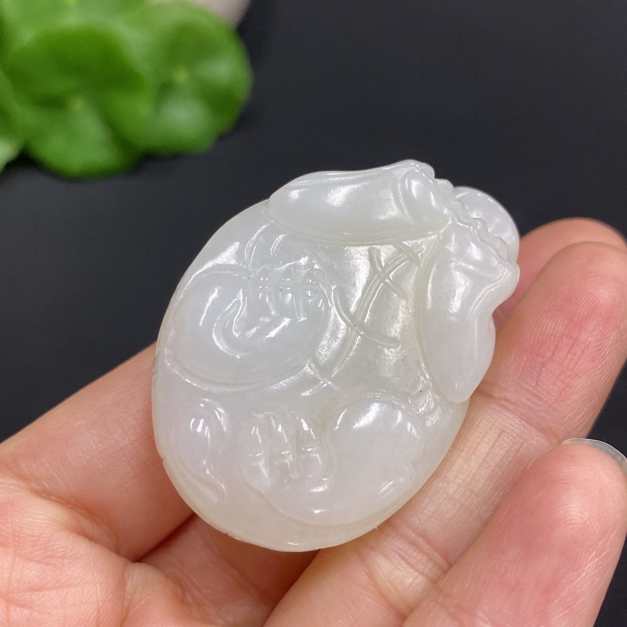 Hetian Jade Pendant    Dragon Turtle    Total Weight: Approx. 33.2g