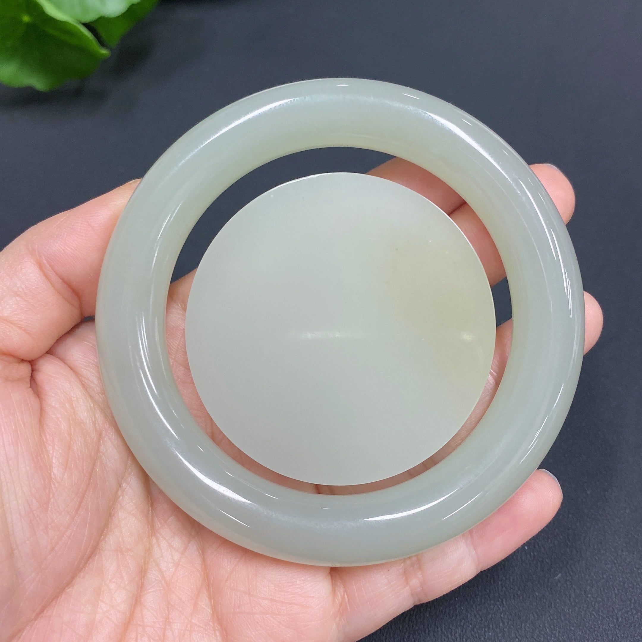 Hetian Jade Bangle Set Size 56 Total Weight Approx. 96g