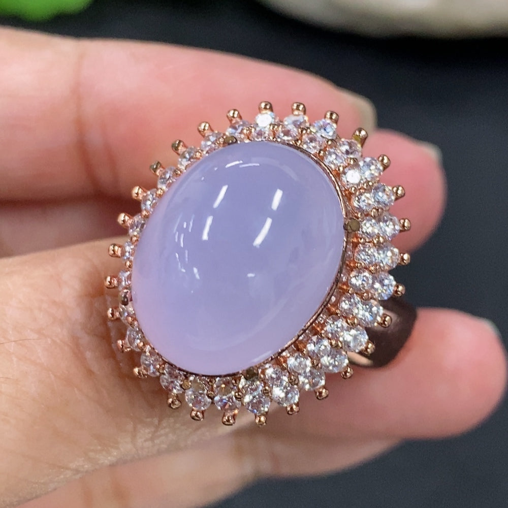 Jadeite cabochon with non-gold inlaid, weighing approximately 20.8g, showcasing smooth, polished green jade gemstone.