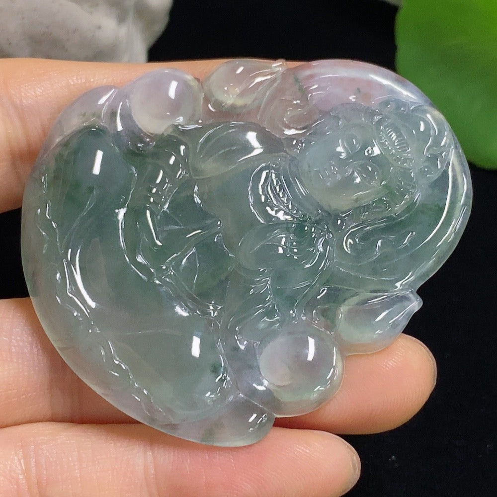 Jadeite Guanyin Pendant