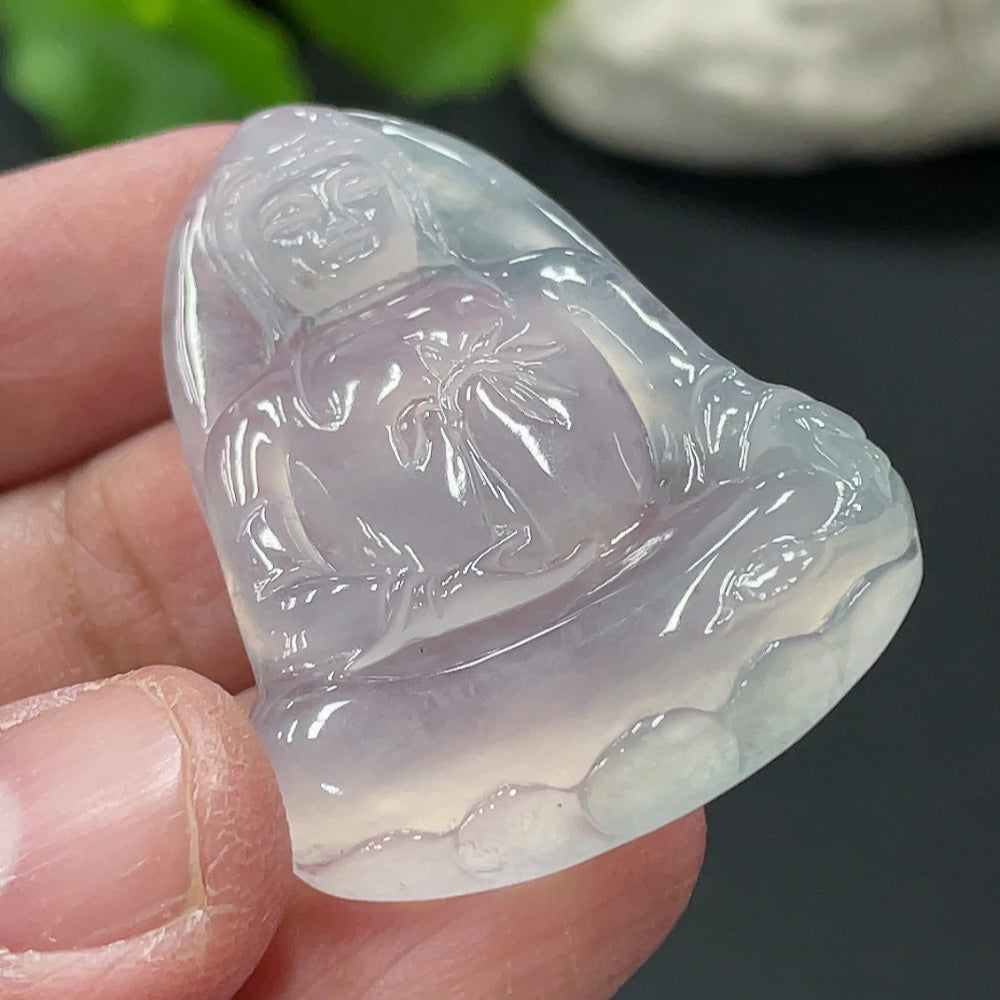 Jadeite Guanyin Pendant Total Weight Approx.10.16g