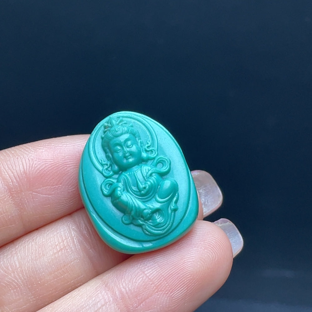 Turquoise Pendant Total weight approx. 7.23g Color origin undetermined