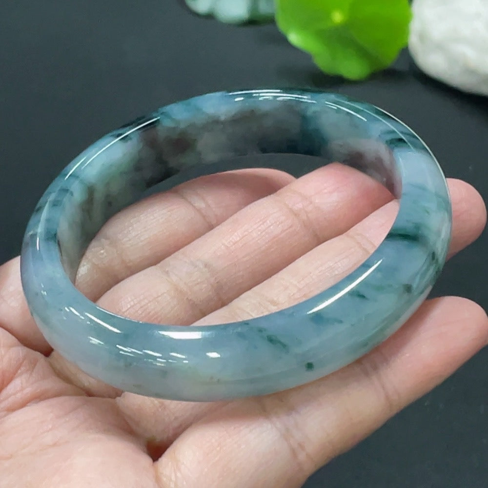 Jadeite Regular Bangle, Inner Diameter 54mm, Total Weight Approx. 45.96g