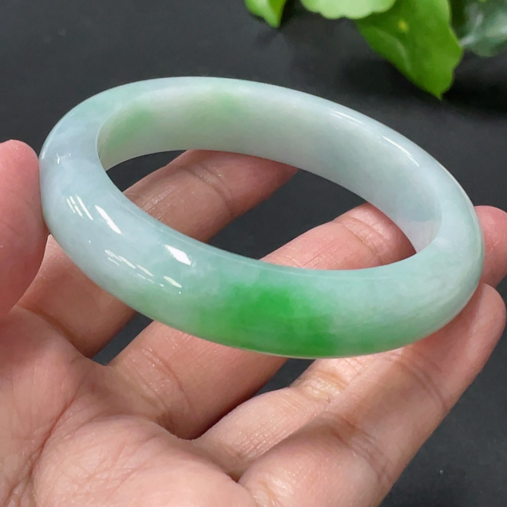 Jadeite Round Bracelet Total Weight Approx. 53.57g Size 53