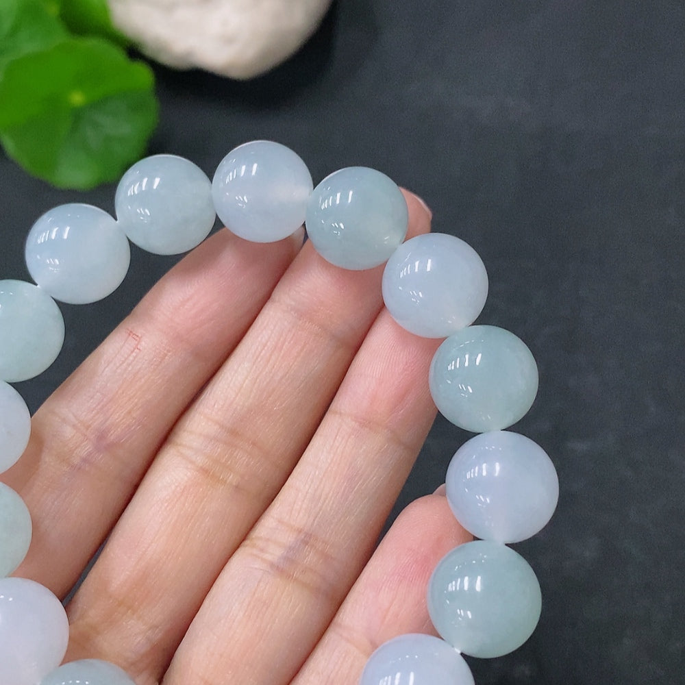JadeiteBead Bracelet, Approx. 12.5mm, Total Weight Approx. 52.43g