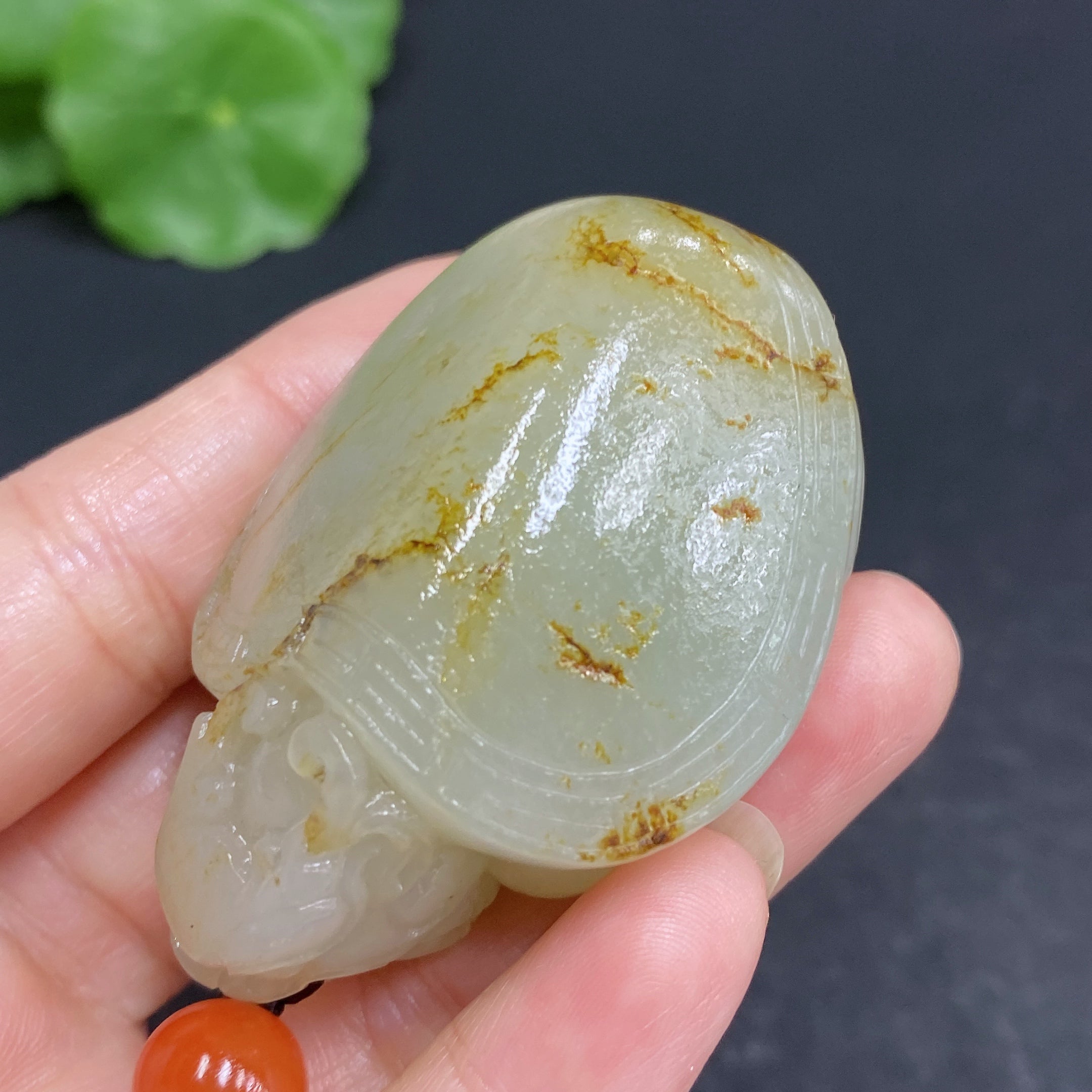 Hetian Jade Pendant Dragon Turtle