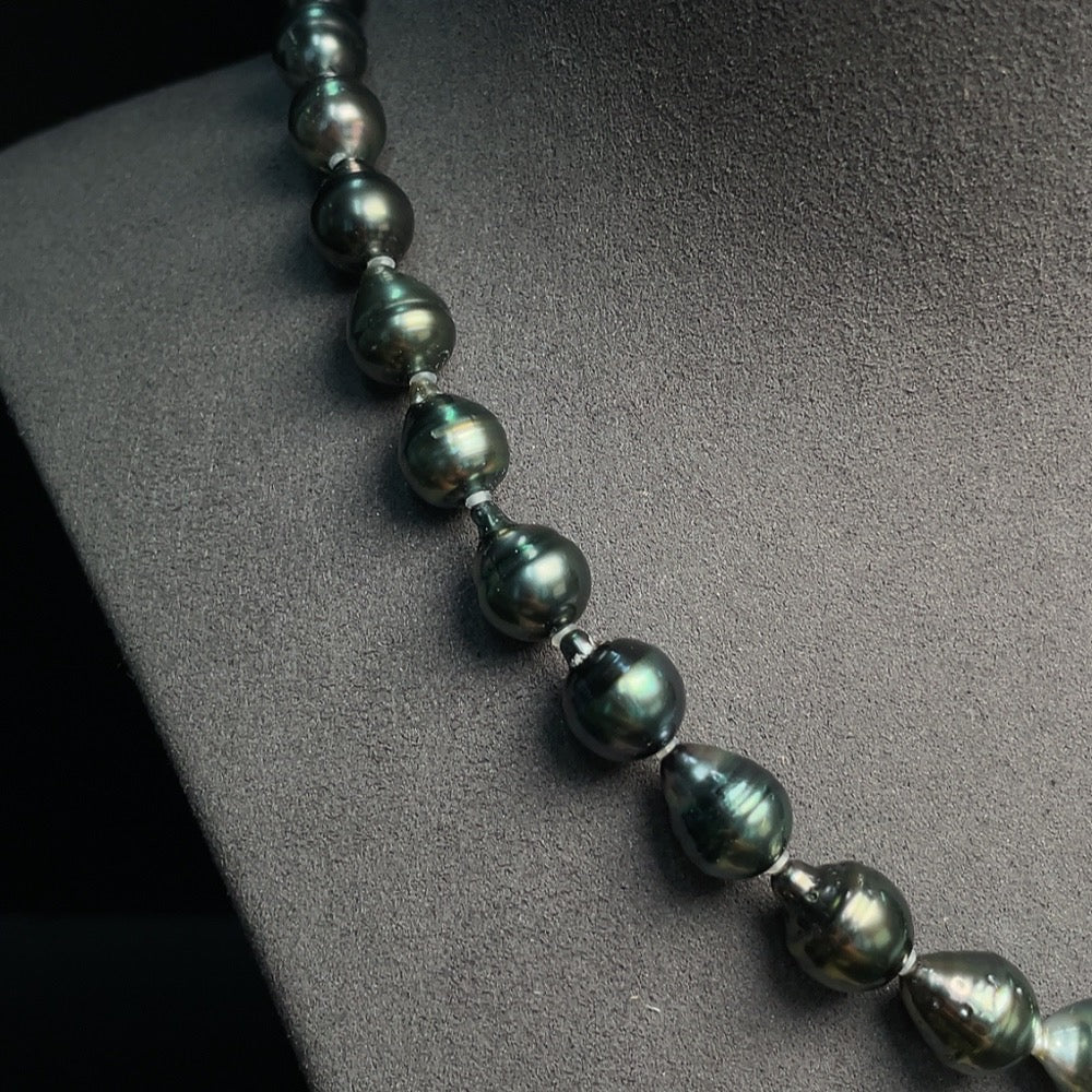 Seawater Pearl Strand Non-Gold Setting Size 8.4-9.9mm Approx. Total Weight About 44.57g