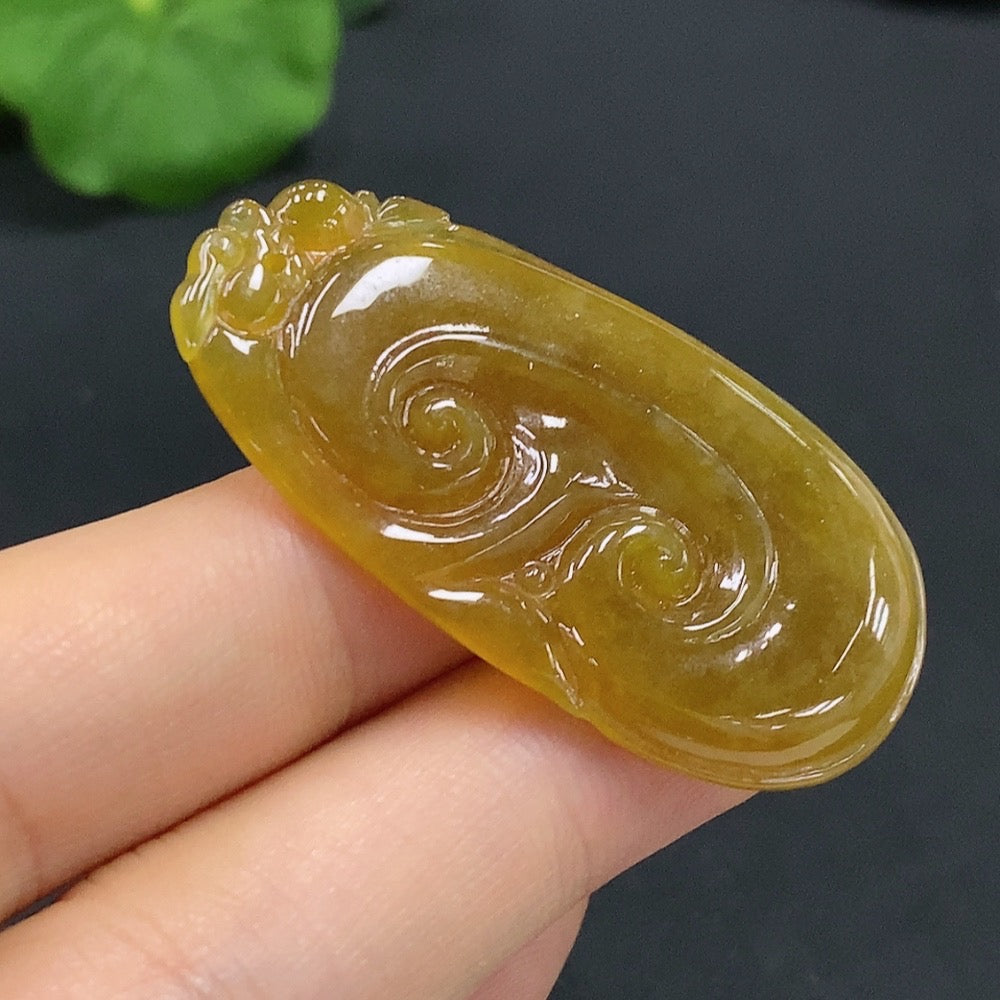 Jadeite Ruyi Pendant Total Weight 8.107g