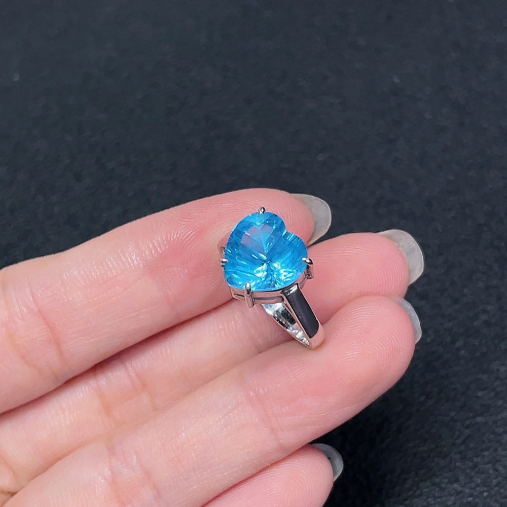 Topaz Ring, Color Origin Undetermined, 18K Gold Band (Au 66%)
