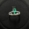 Emerald Ring in 18K Gold, Size 12, Total Weight Approx. 2.53g, Clarity Enhanced, Accented with Diamonds