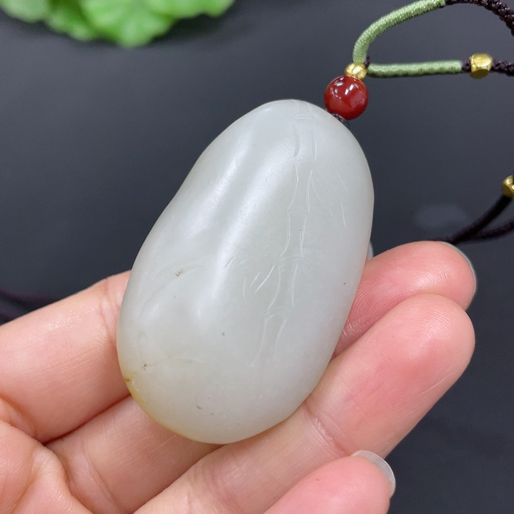 Hetian Jade Pendant - Buddha Figure