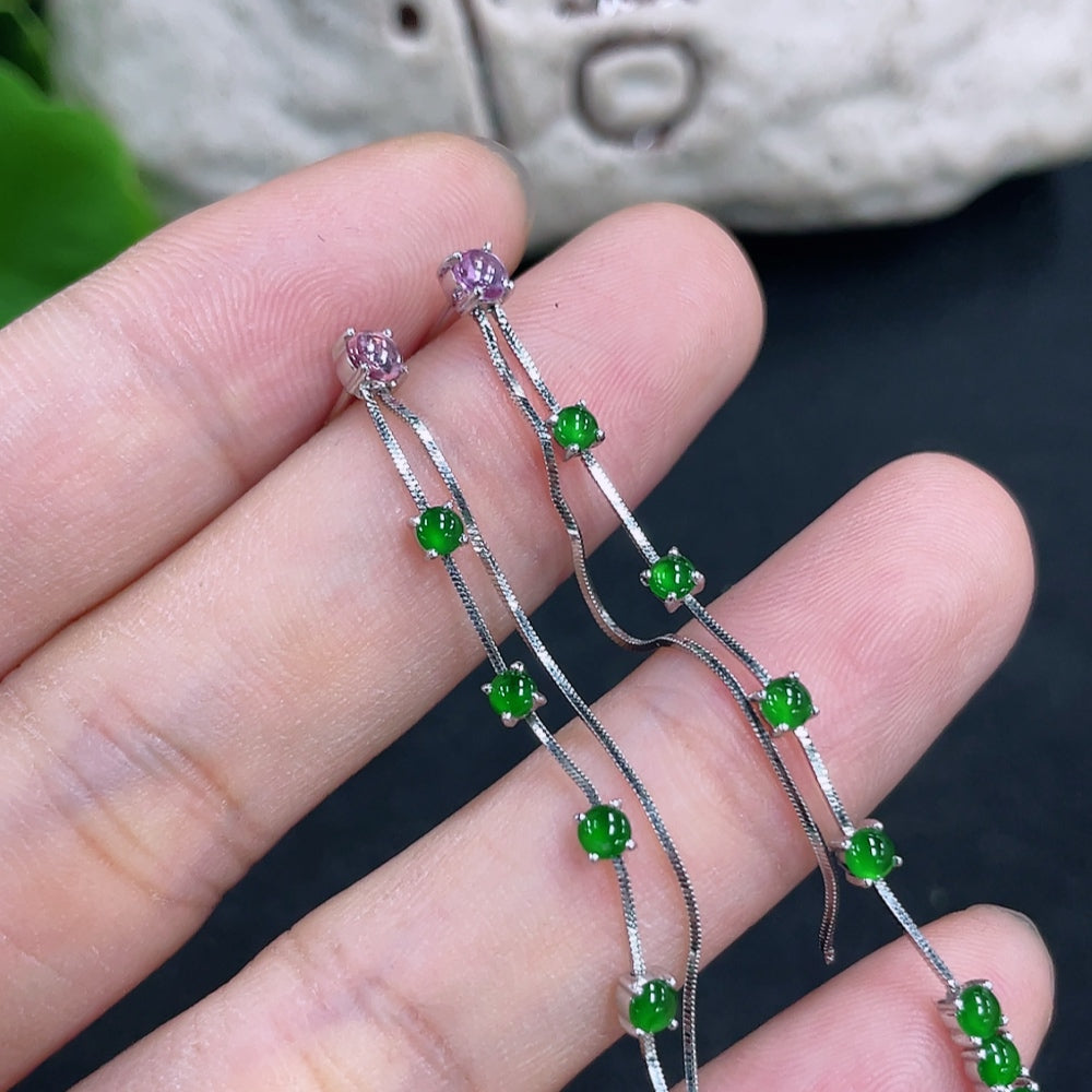Jadeite Earrings 18K Gold