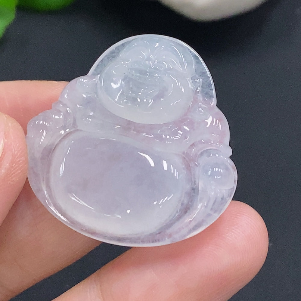 Jadeite Pendant Buddha, Total Weight Approx. 9.3g
