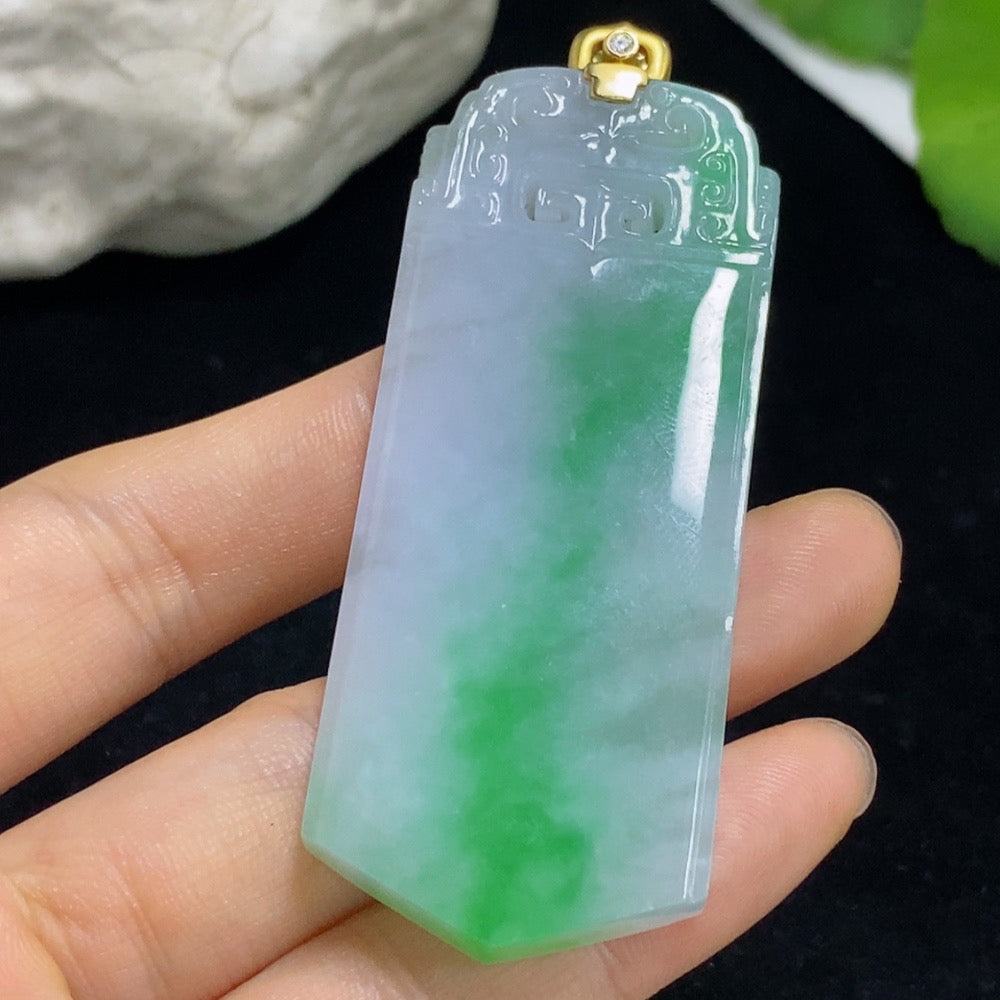 Jadeite Antique Pendant 18k Non-Diamond