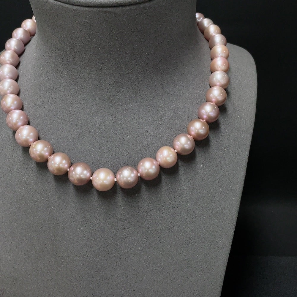 Pearl Necklace Non-Gold Total Weight Approx. 74.17g Size 9.2-12mm