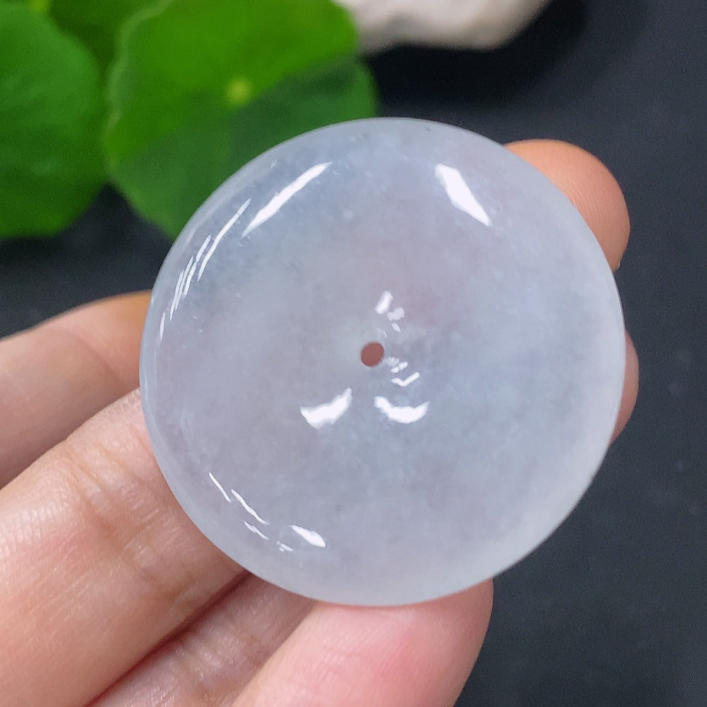 Jadeite Pendant Peace Buckle Total Weight Approximately 12.8g