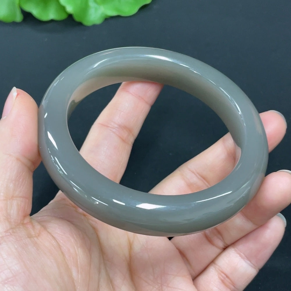 Hetian Jade Round Bracelet Size 57.6 Total Weight Approx. 69.6g