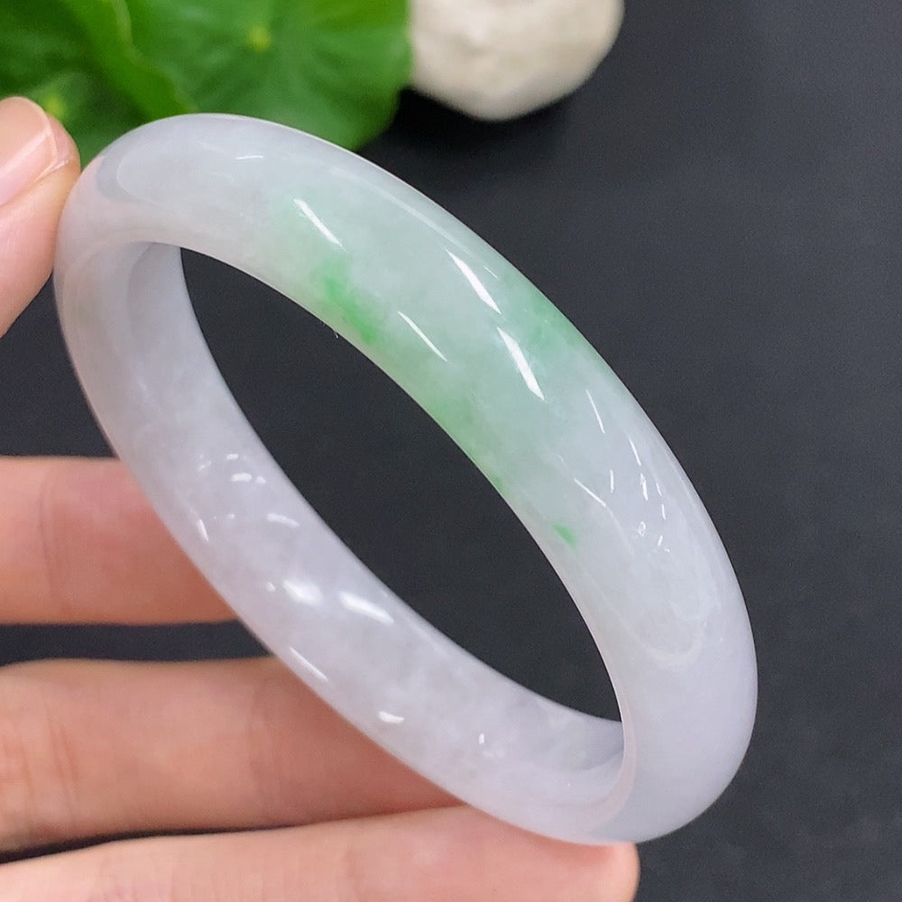 Jadeite Round Bracelet Total Weight Approx. 41g Size 53.5