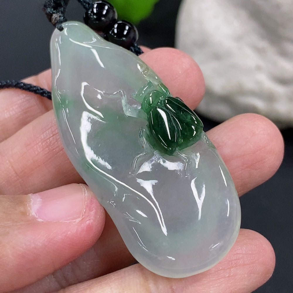 Jadeite Wealth and Prosperity Pendant